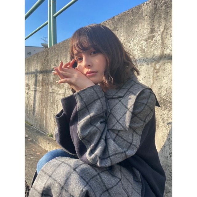 Windpen Check Coat　加藤ナナ着用