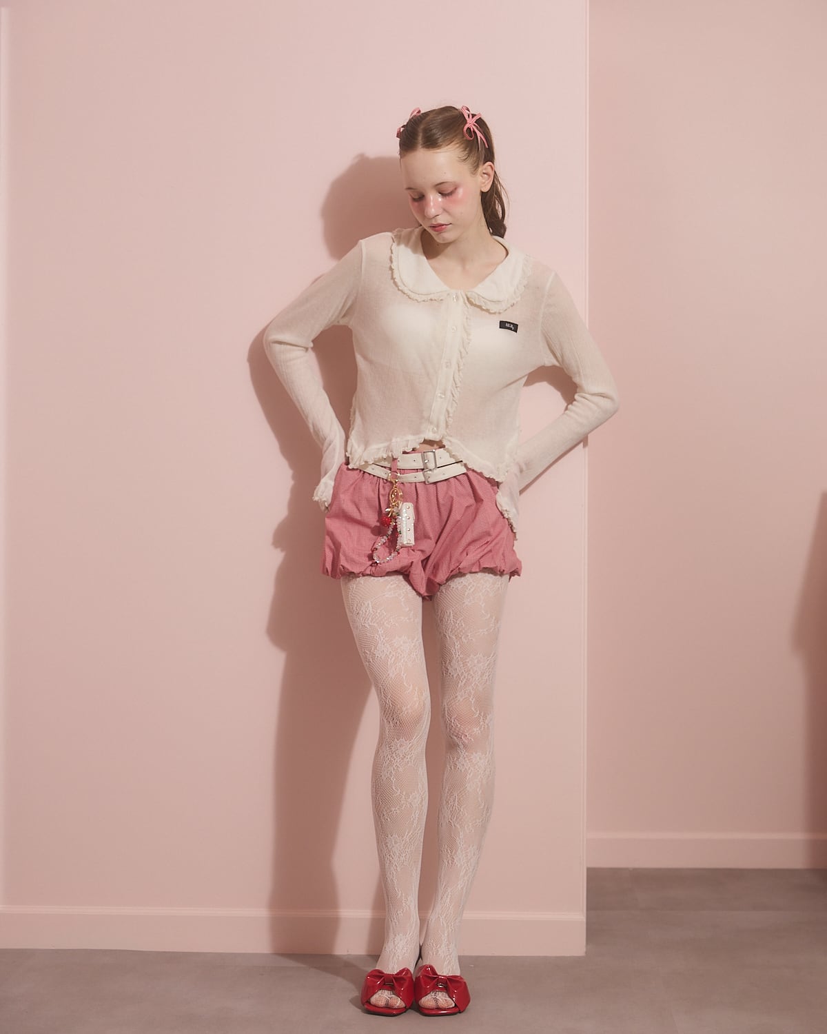 S/S フリルシアーカーディガン | lilLilly official webstore