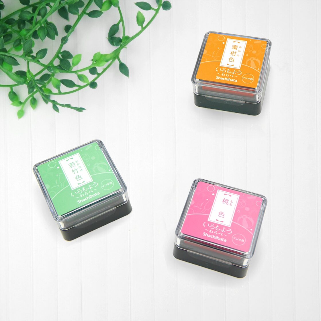 いろもよう わらべ【シャチハタ スタンプパッド インクパッド スタンプ