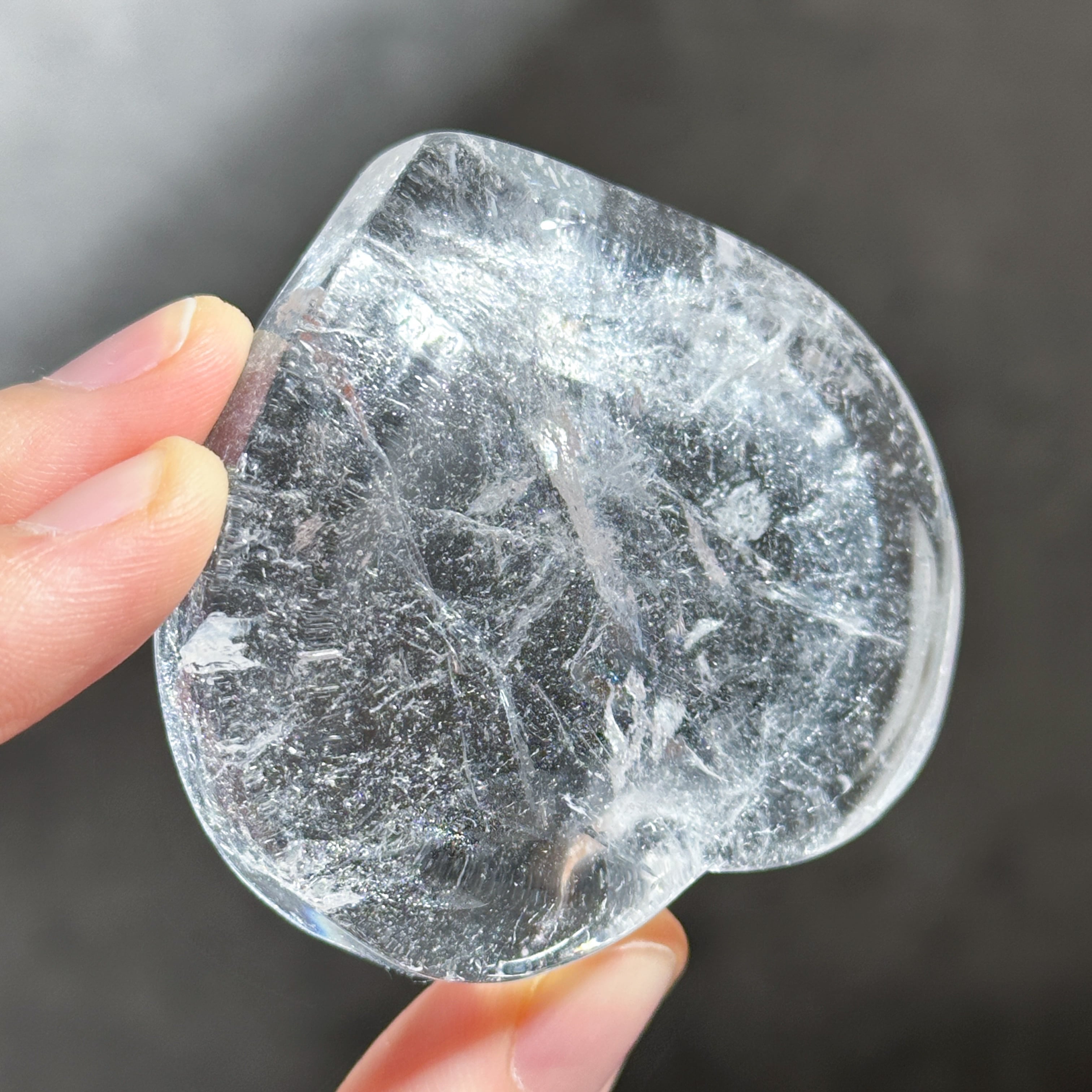 クリアクォーツハート型のうつわ 41◇ Clear Quartz ◇ 天然石・鉱物