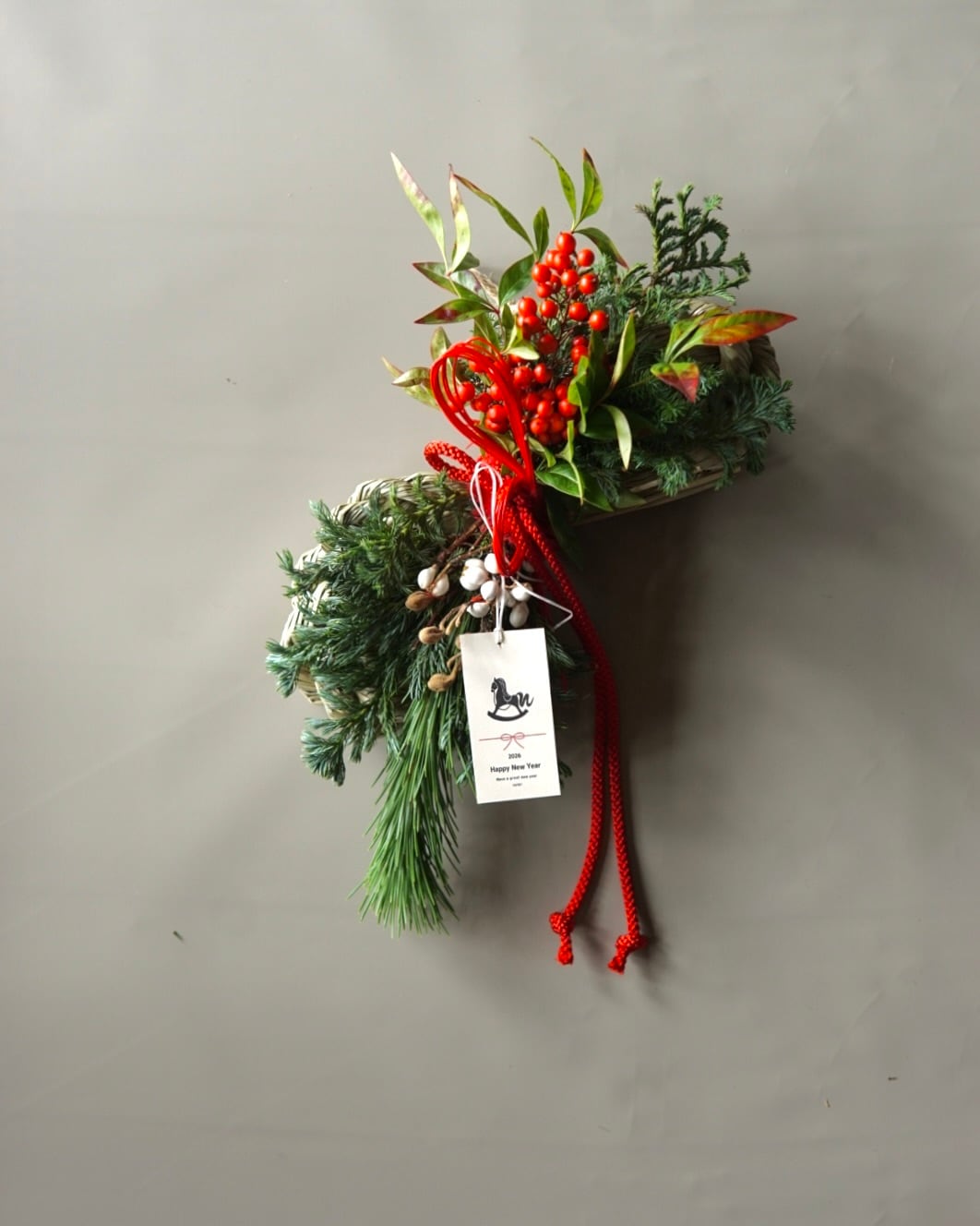 南天のしめ飾りM