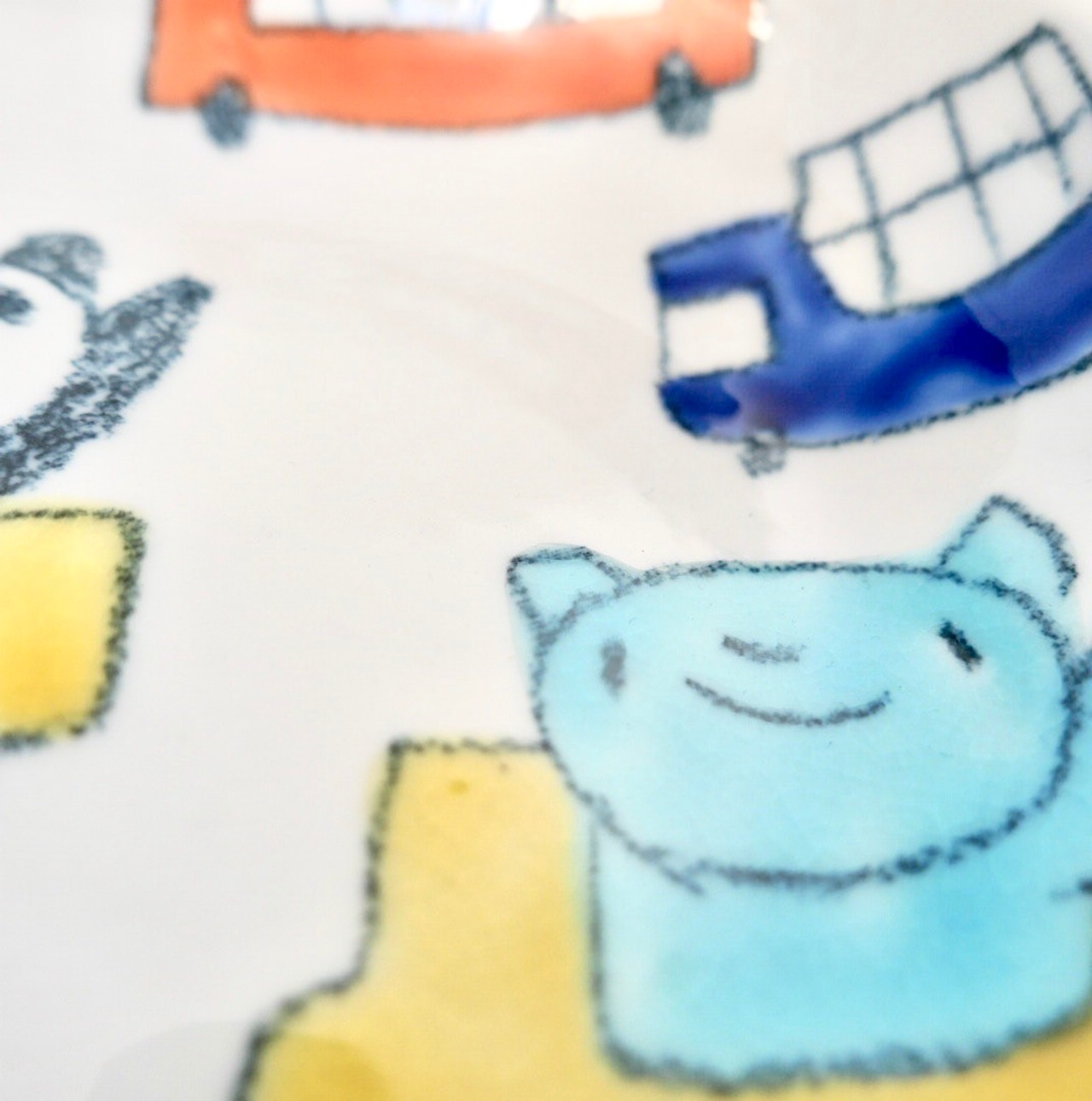 村田菜穂美作　楕円中ボウル  アニマルくるま [ 2104130001208 ]