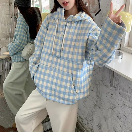 チェック柄アノラックパーカー ・73839