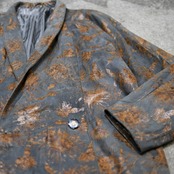 special leather pattern half coat