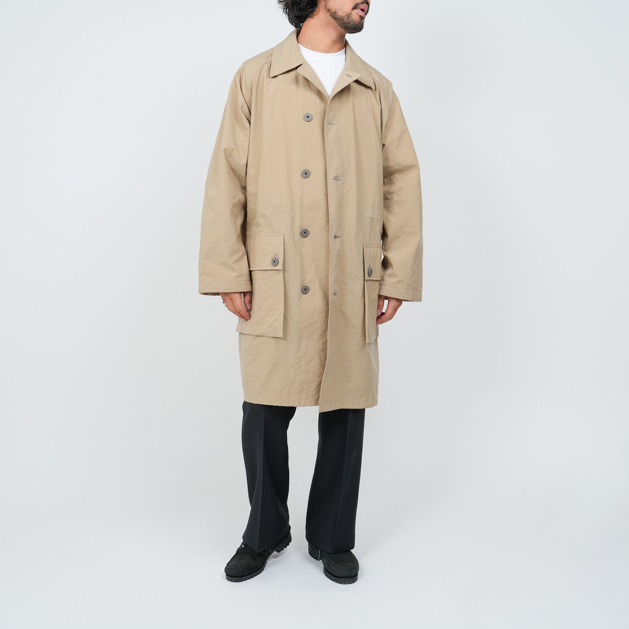 Euro Military Nylon Over Coat (black) | OVY