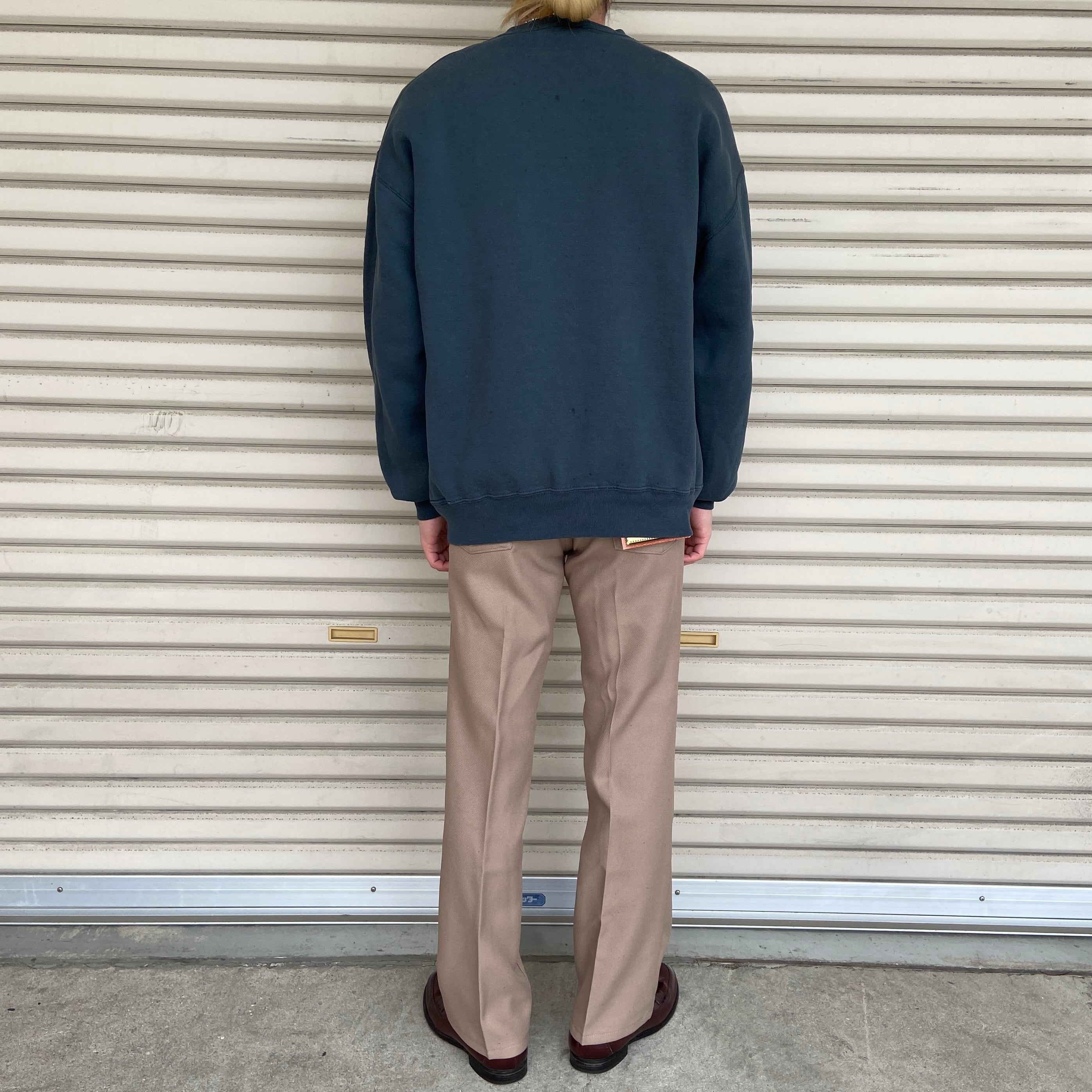 90s USA製 RUSSELL 前Vブランクスウェット 無地 深緑 XL | 古着 90s USA製 RUSSELL 前Vブランクスウェット 無地 深緑 XL | 古着