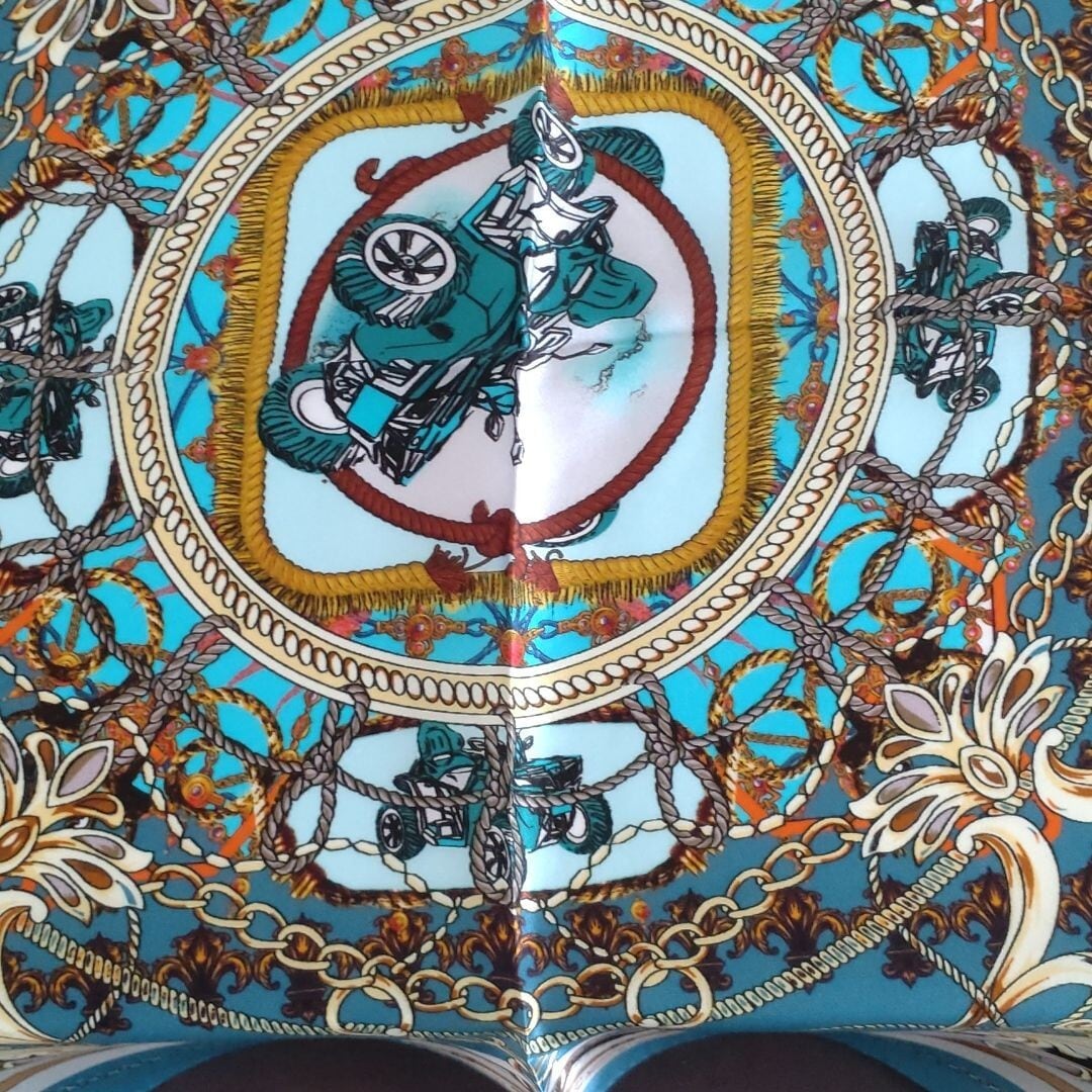 Cartier ターコイズ シルクスカーフ Cartier ターコイズ シルクスカーフ