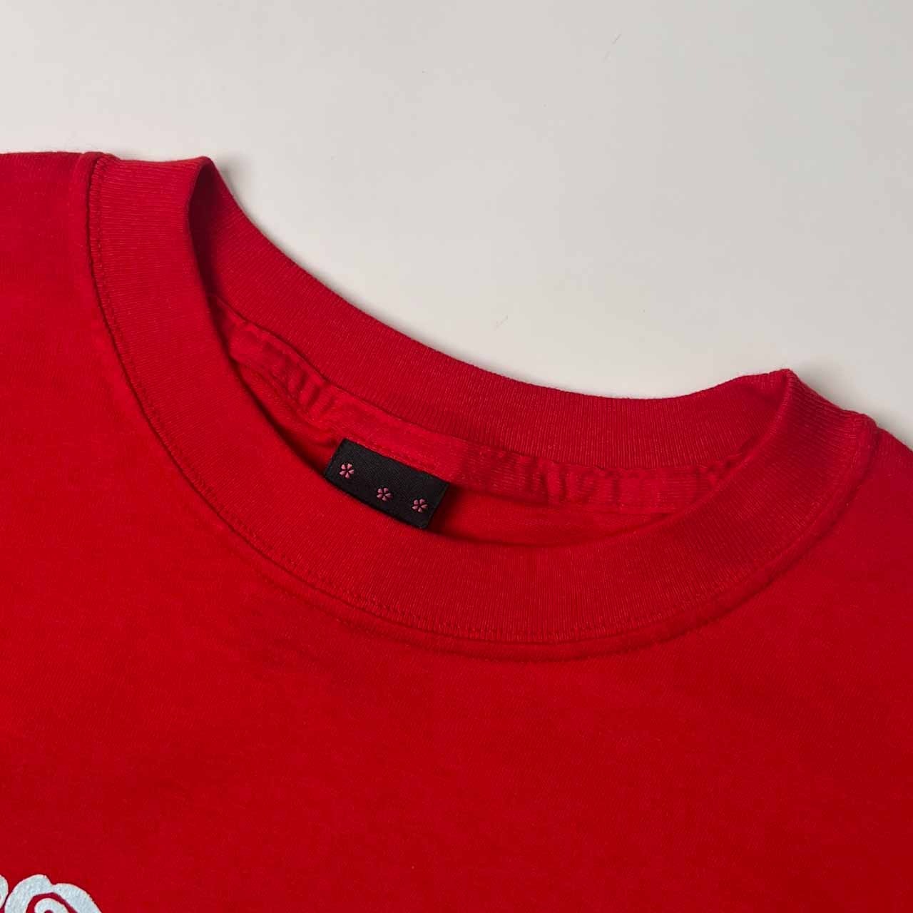 USA製 ku 空 クウ 雲デザイン 半袖 Tシャツ カットソー 1/レッド レディース