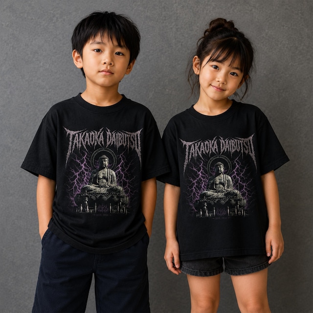 TAKAOKA DAIBUTSU "KIDS" Tシャツ