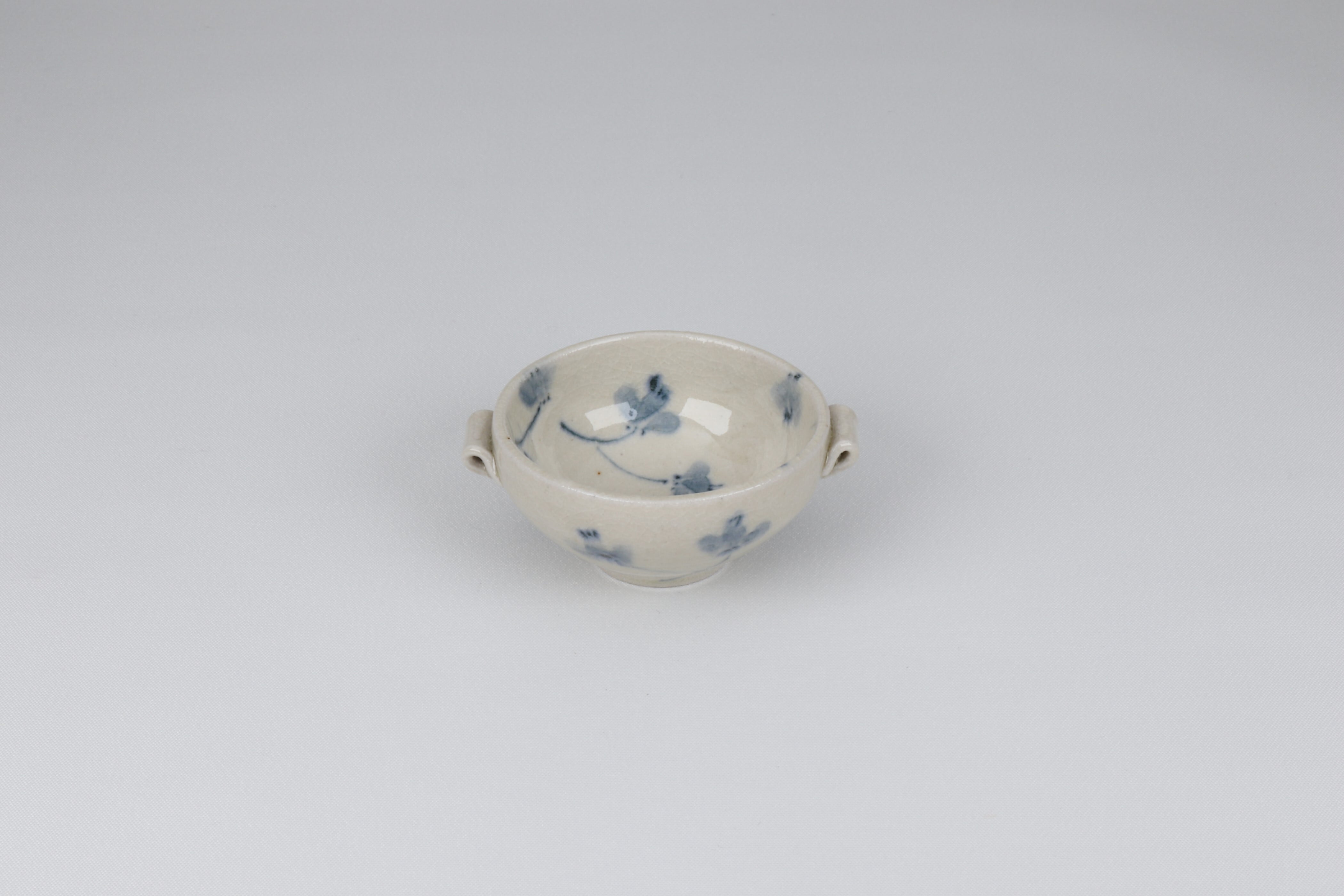 安南 耳付珍味鉢 小花