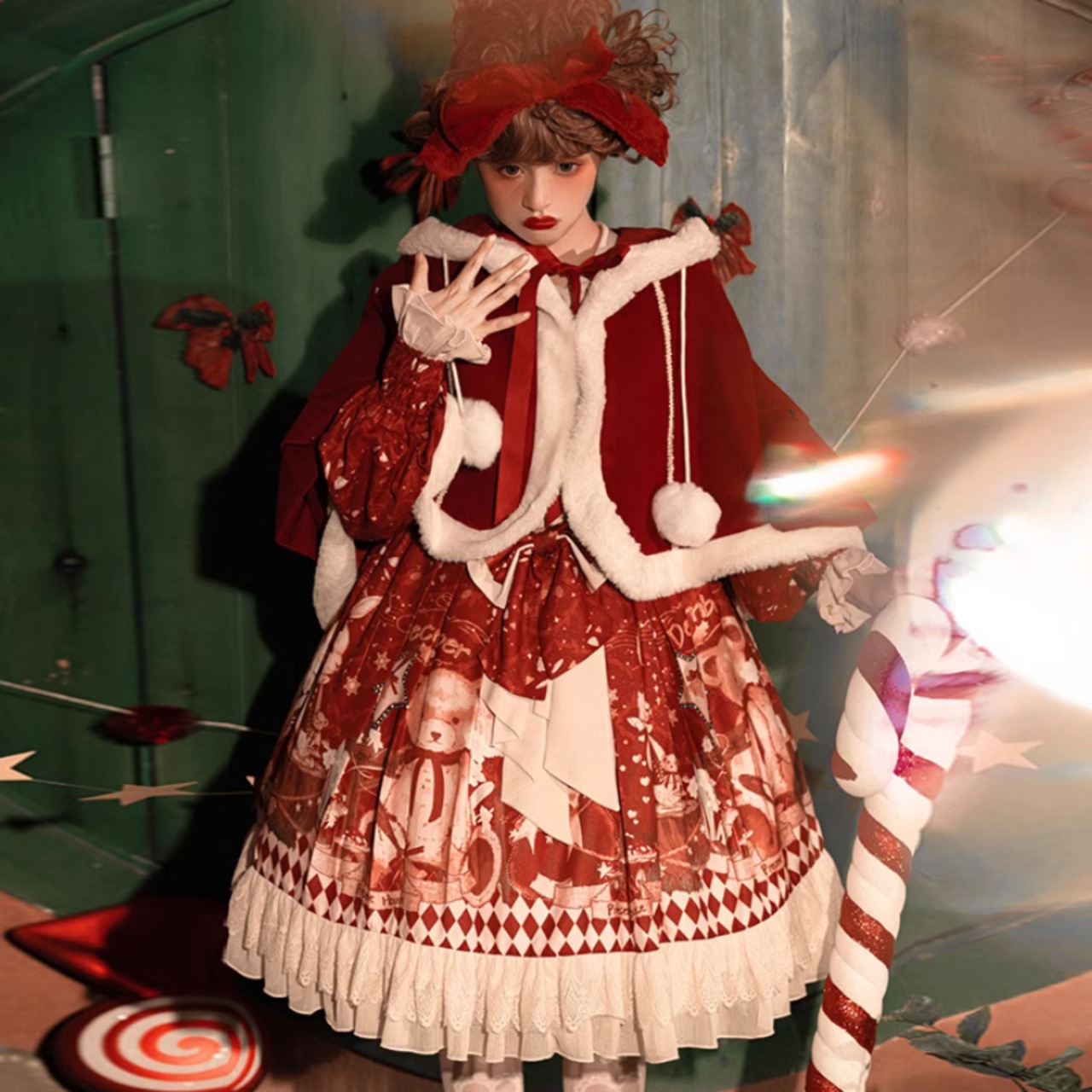 天使と悪魔 サブカル系ファッション ワンピース クリスマス パーティ 