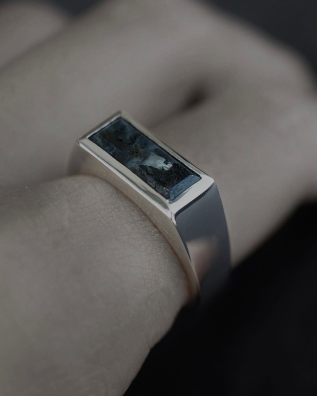 【受注制作】Larvikite signet ring 画像13