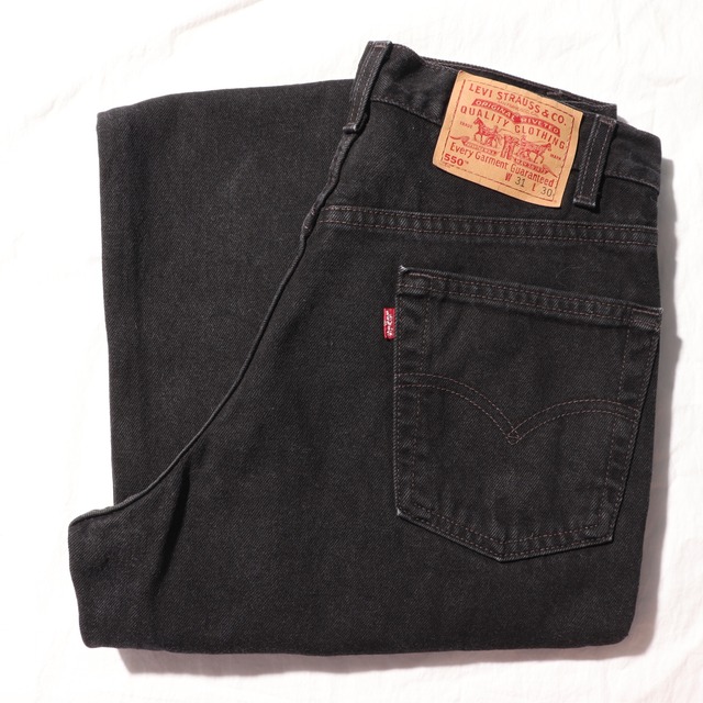 極美品 31×30 Levi’s 550 USA サルファーブラック デニムパンツ リーバイス
