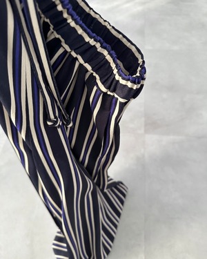 DRIES VAN NOTEN　STRIPED WIDE PANTS