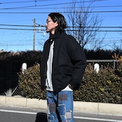 インテリム ダーミザクスハイロフトダウンジャケットコーディネート