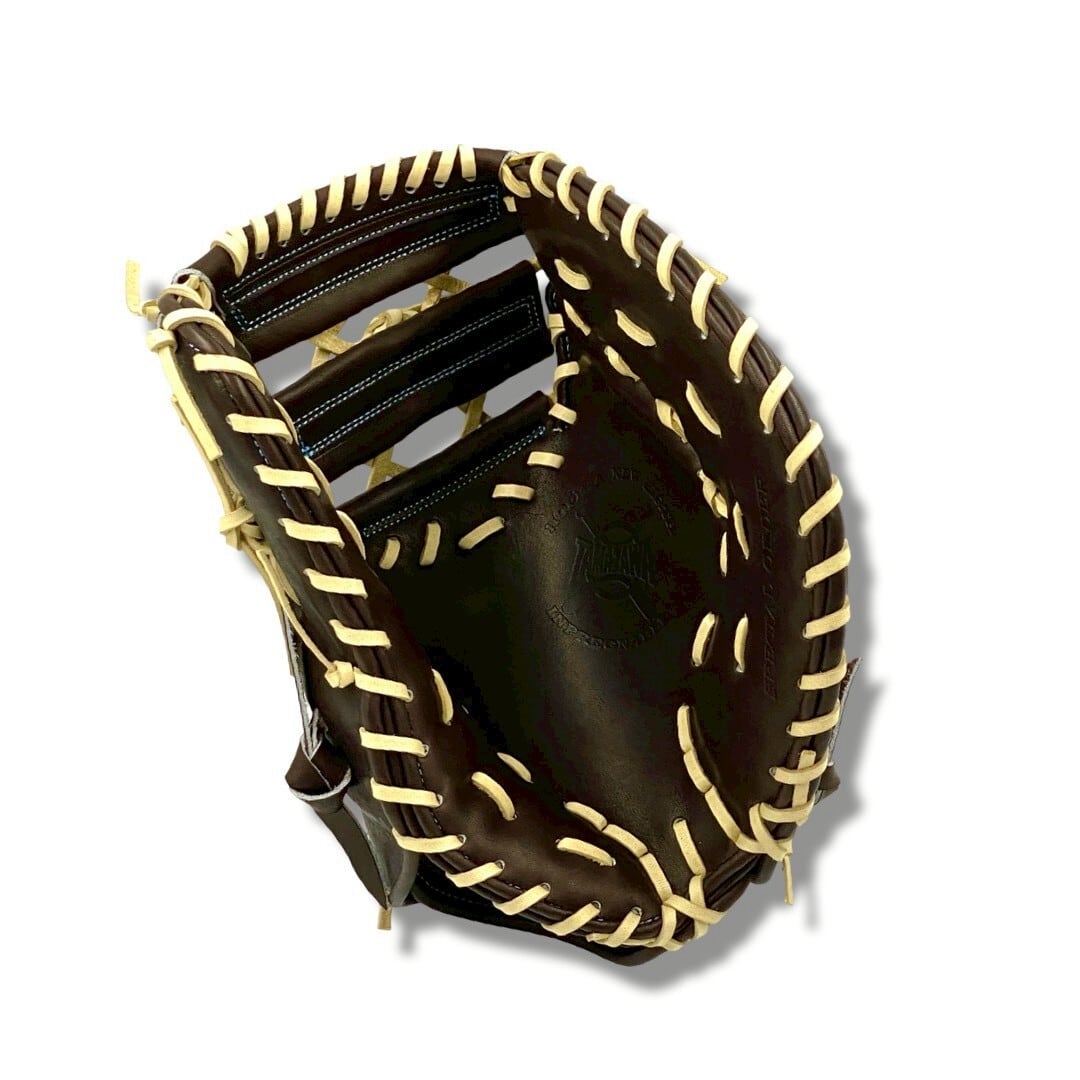 【硬式】玉澤 ファーストミット TKF-L3DX型 ウインドバックⅢ(本体:Dブラウン 紐:キャメル)|タマザワ_03
