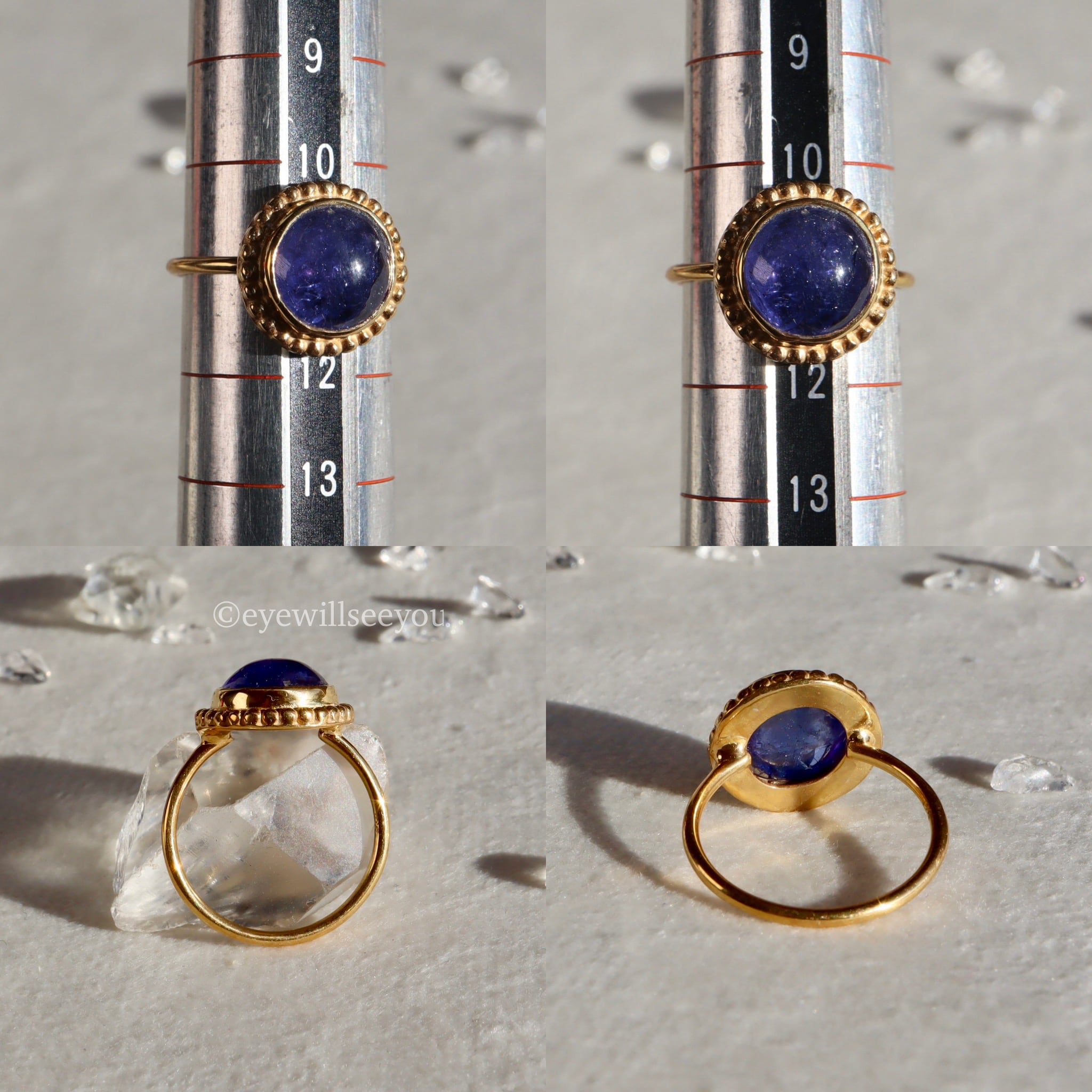 11号）Tanzanite タンザナイトグラニュレーションリング ラウンド
