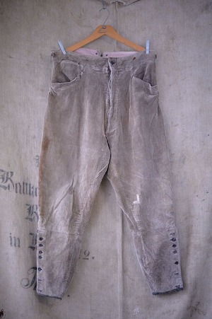 Vintage 1930s. French Hunting trousers