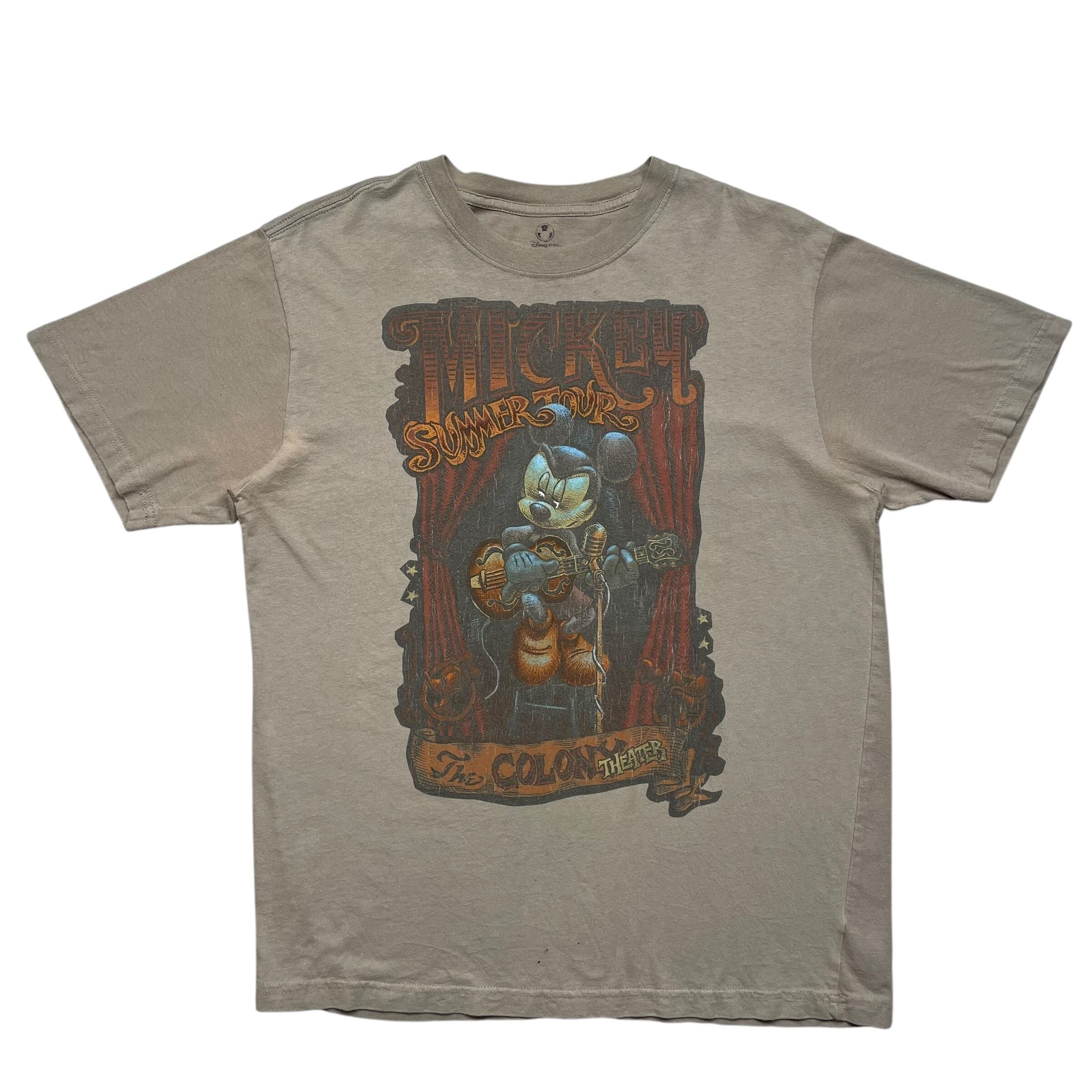 《M》Disney ディズニー プリントTシャツ ミッキー summer tour no.6779