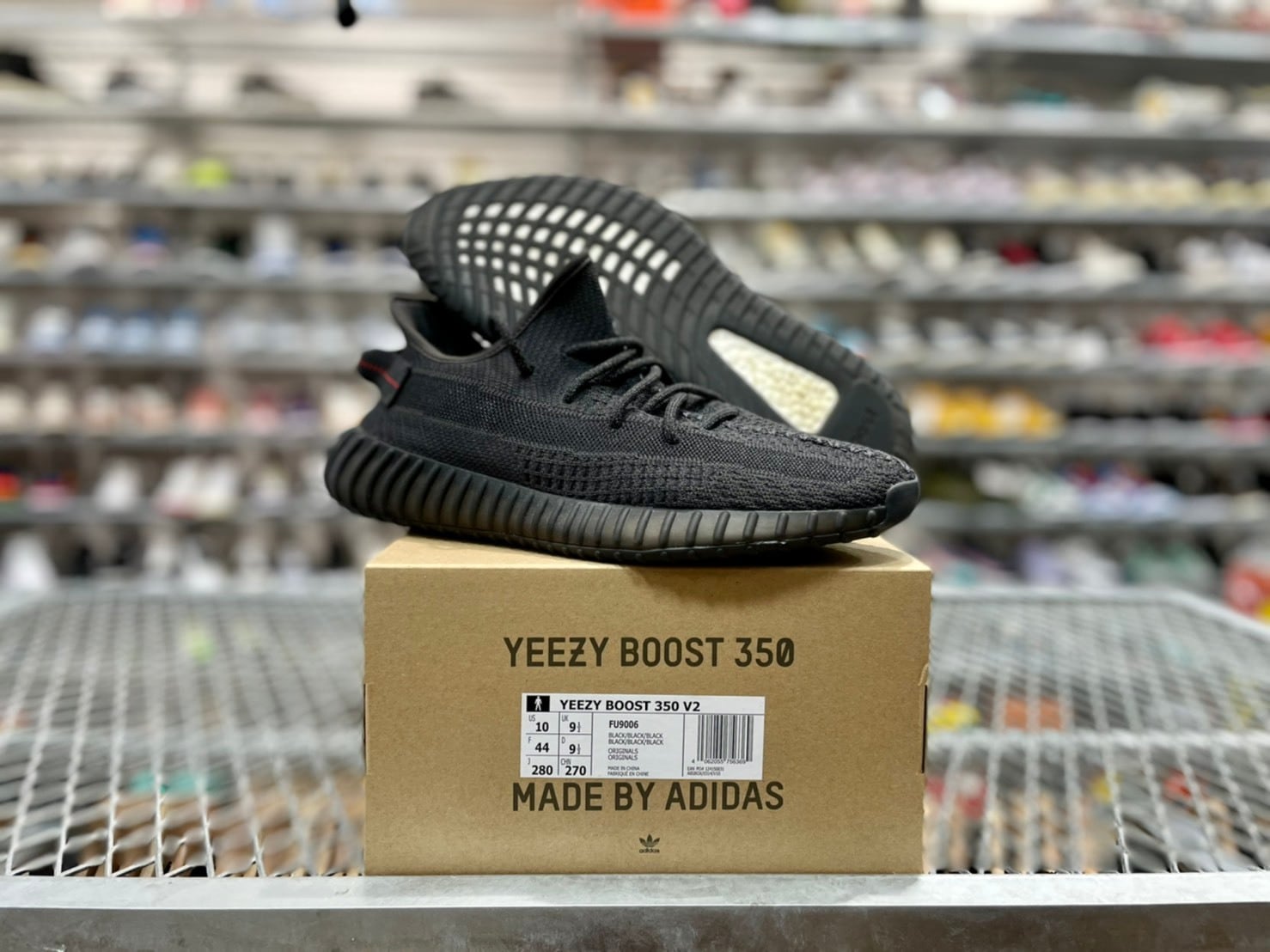 ADIDAS YEEZY BOOST 350 V2 FU9006 BLACK STATIC 28cm 6681 | BRAND  