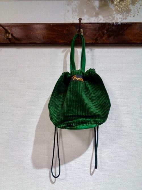 NAPRON・CORDUROY PATIENTS BAG SMALL・GREEN