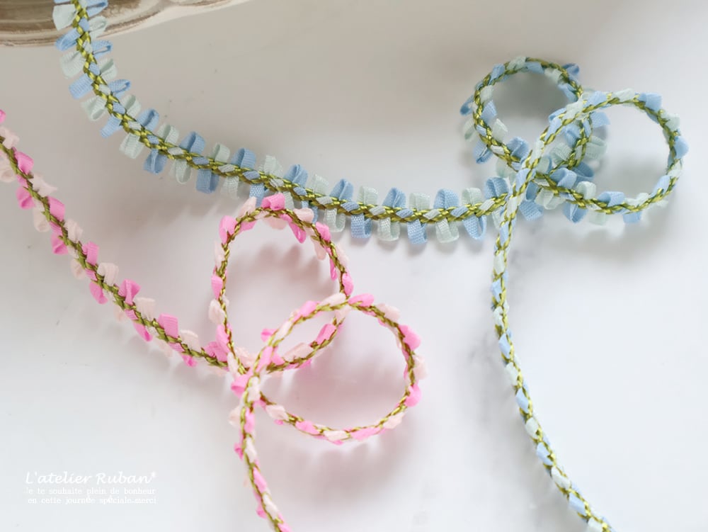 MOKUBA製リボン「両面サテン50ミリ幅☆No.40くすみピンク」 | atelier