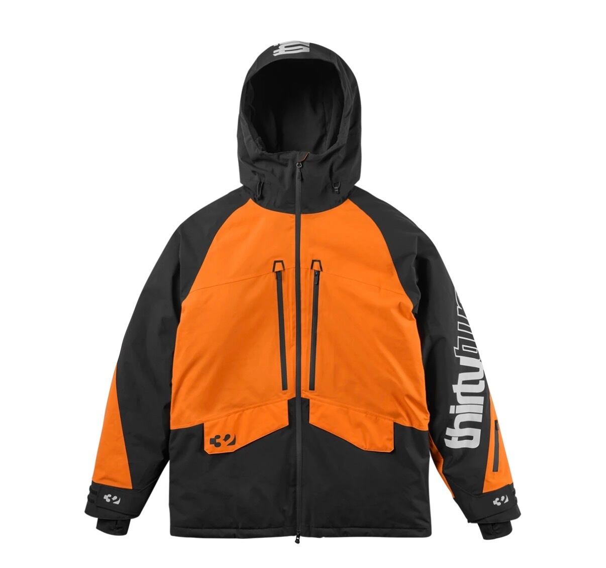 新作　THIRTYTWO LASHED JACKET 25-26 XL 25/26 thirtytwo LASHED INSULATED JACKET BLACK/ORANGE