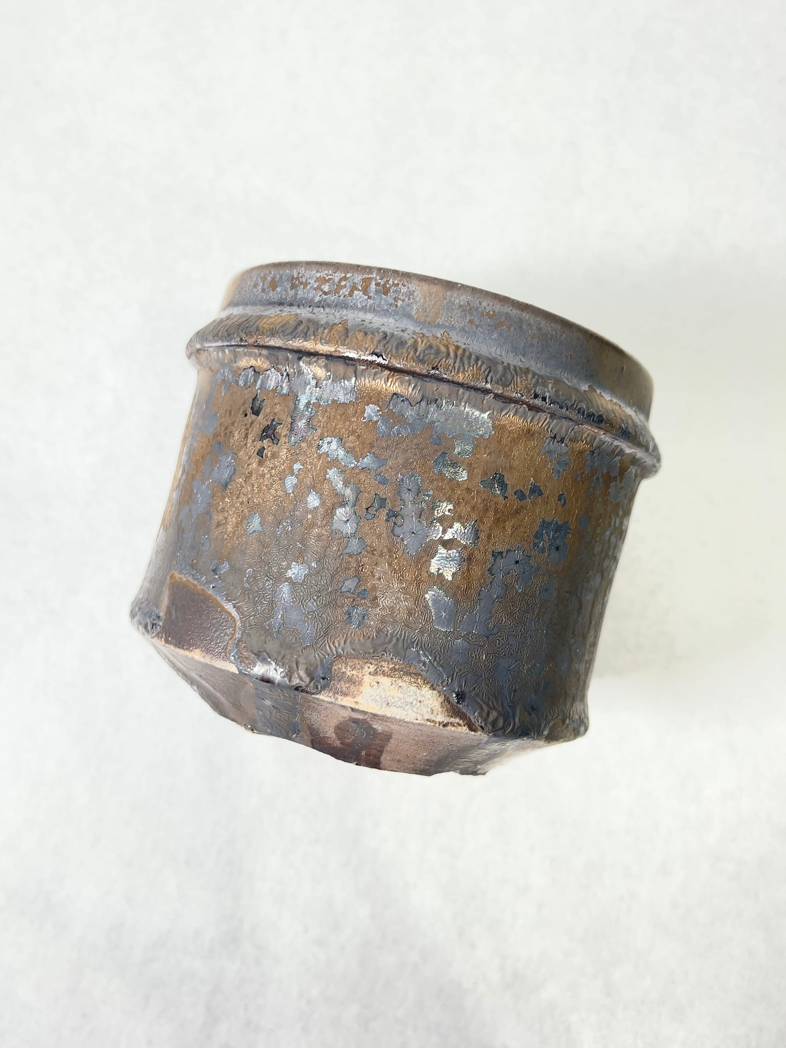 姫野翔太 金彩 菊模様 egg 植木鉢 作家鉢 【公式通販】