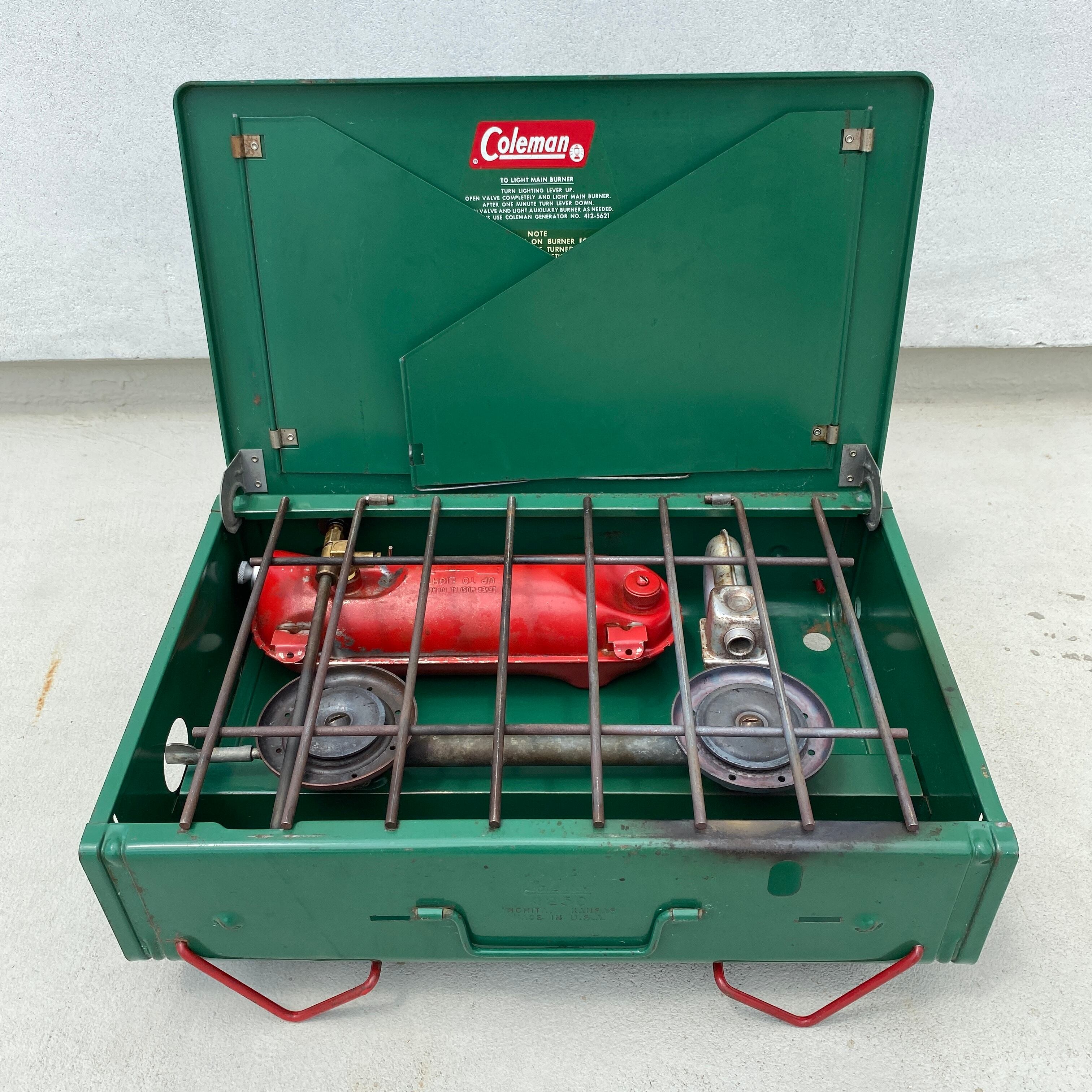 22【1965年-66年製造】コールマン ビンテージ ツーバーナー ストーブ