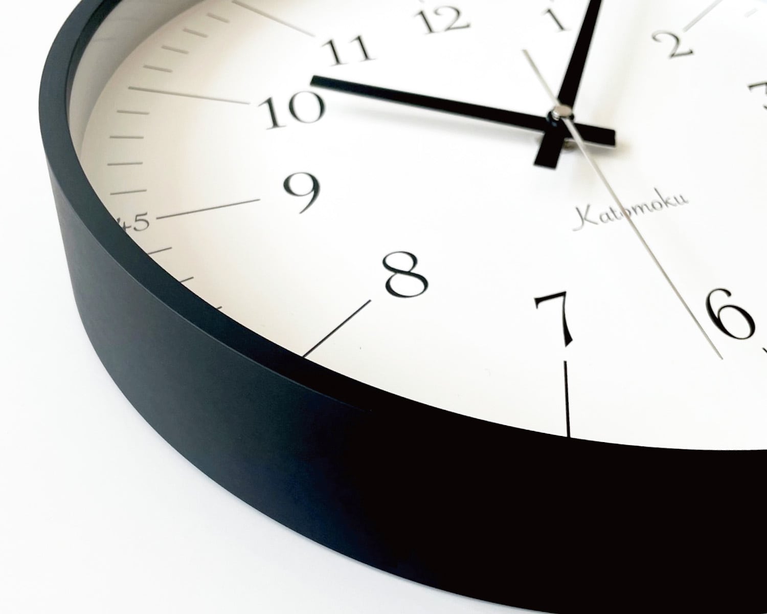 KATOMOKU plywood clock 18 ブラック km-110BK | 加藤木工株式会社