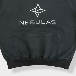 【USA古着】NEBULAS プリント パーカー フーディー プルオーバー 黒 US古着