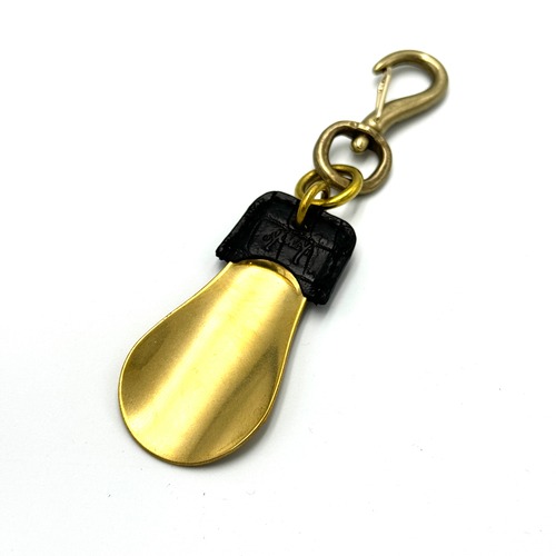 YONZY Shoe Horn Brass BLACK Chrocodile