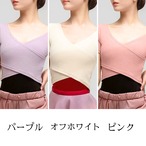 ショートスリーブ クロスライントップス 5色展開 L0666