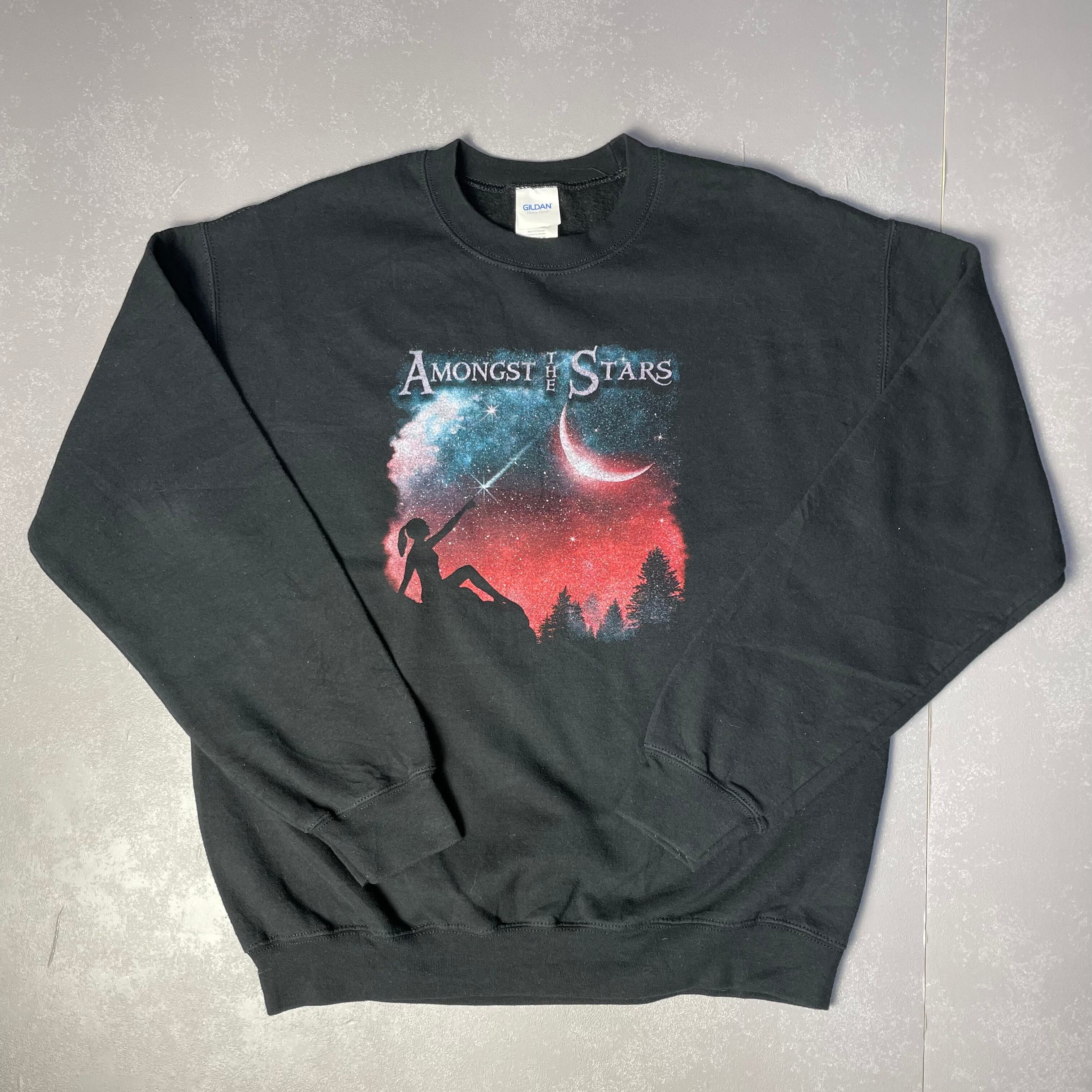 Amongst the Stars 音楽 バックプリント スウェットシャツ