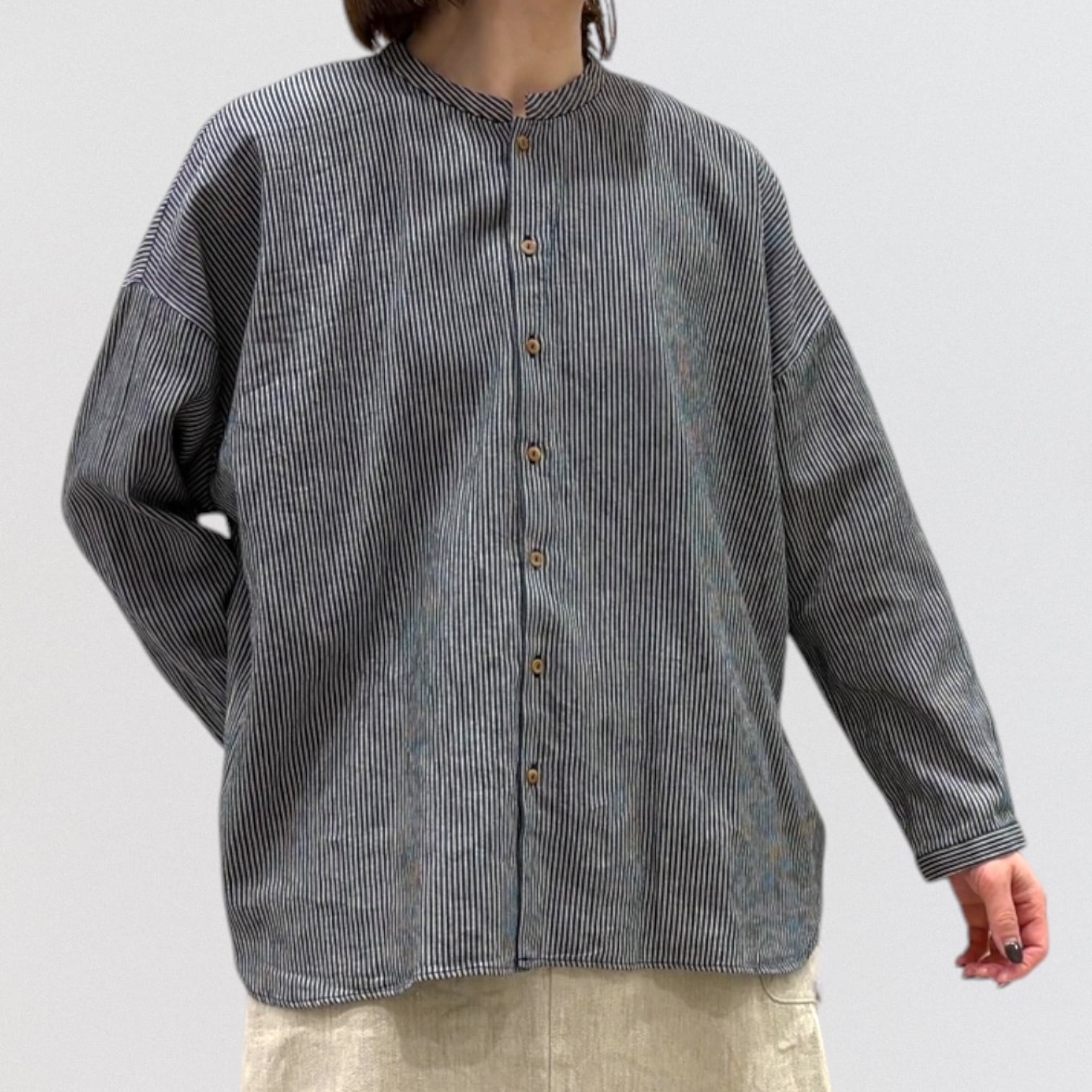 【nume 】リネンシャツ nume linen cotton denim shirt | CoCo Cuore