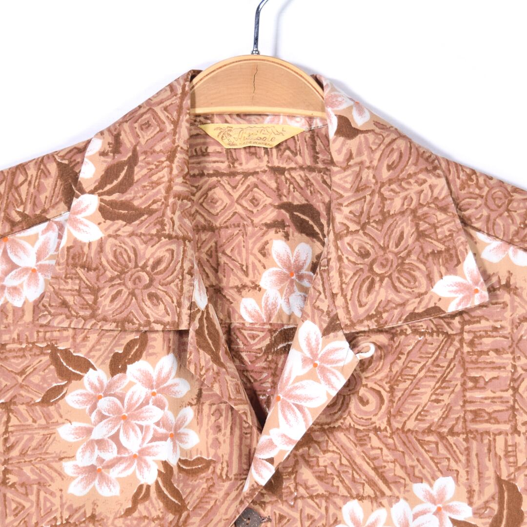 50s ALII LOLE ココナッツボタン ヴィンテージアロハシャツ 開襟