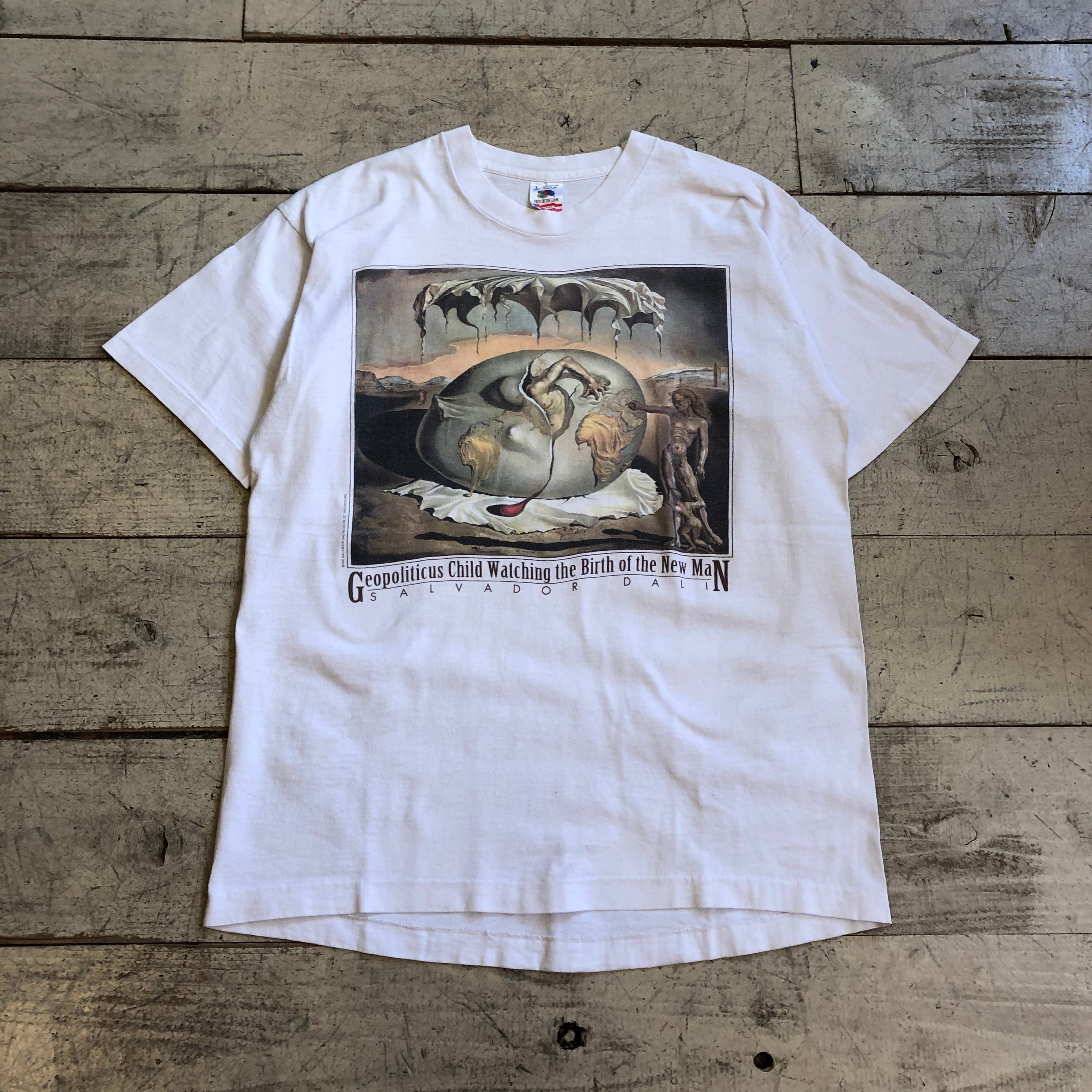 【VINTAGE】90s salvador dali Art T shirt