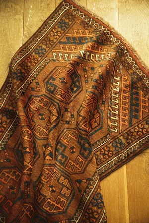 496-Antique Turkmen rug