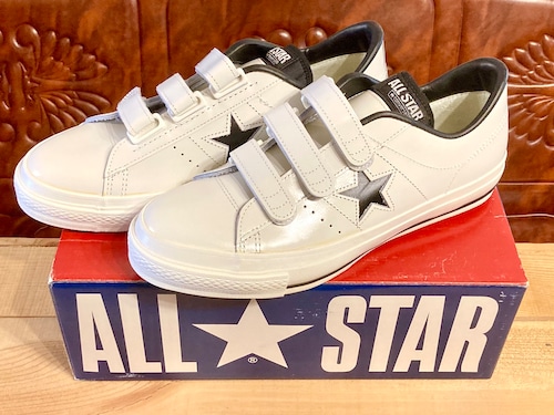 converse（コンバース） ONE STAR V-3（ワンスター ベルクロ）ox レザー 9 27.5cm 白/黒 2310
