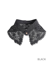 【直営限定ITEM】レースフロントボタンフェイクカラー (BLACK) CQ-48505H