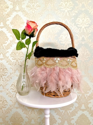 Fur basket basket bag