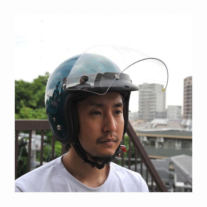 ヘルメット シールド SSV-02 開閉式スクエアシールド FM＋クリア