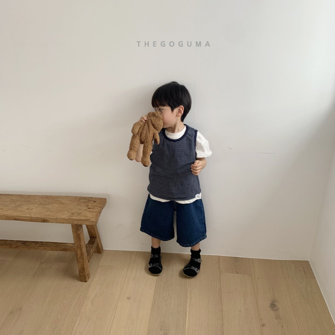 [THE GOGUMA] Petit Striped Sleeveless +fee1 / [더고구마] 쁘띠단가라나시