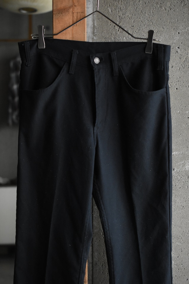 OK/60-70's "Levi's" big E cotton hopsack flare pants