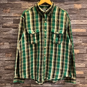RALPH LAUREN FLANNEL CHECK SHIRT GREEN