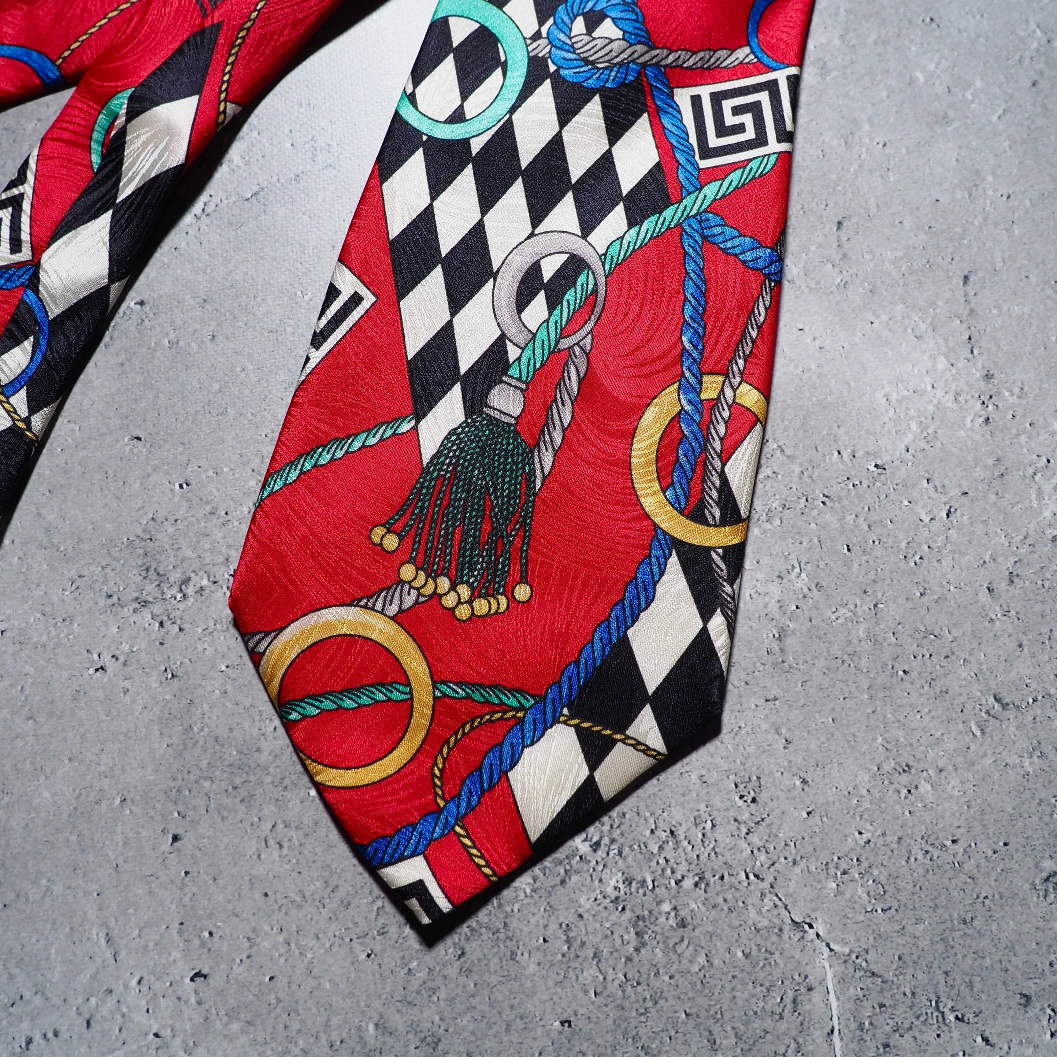 1990s Modern Euro Art vintage silk tie (made in Italy)
