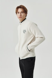 GOXO ゴーエックスオー ニットジップアップ オートミール