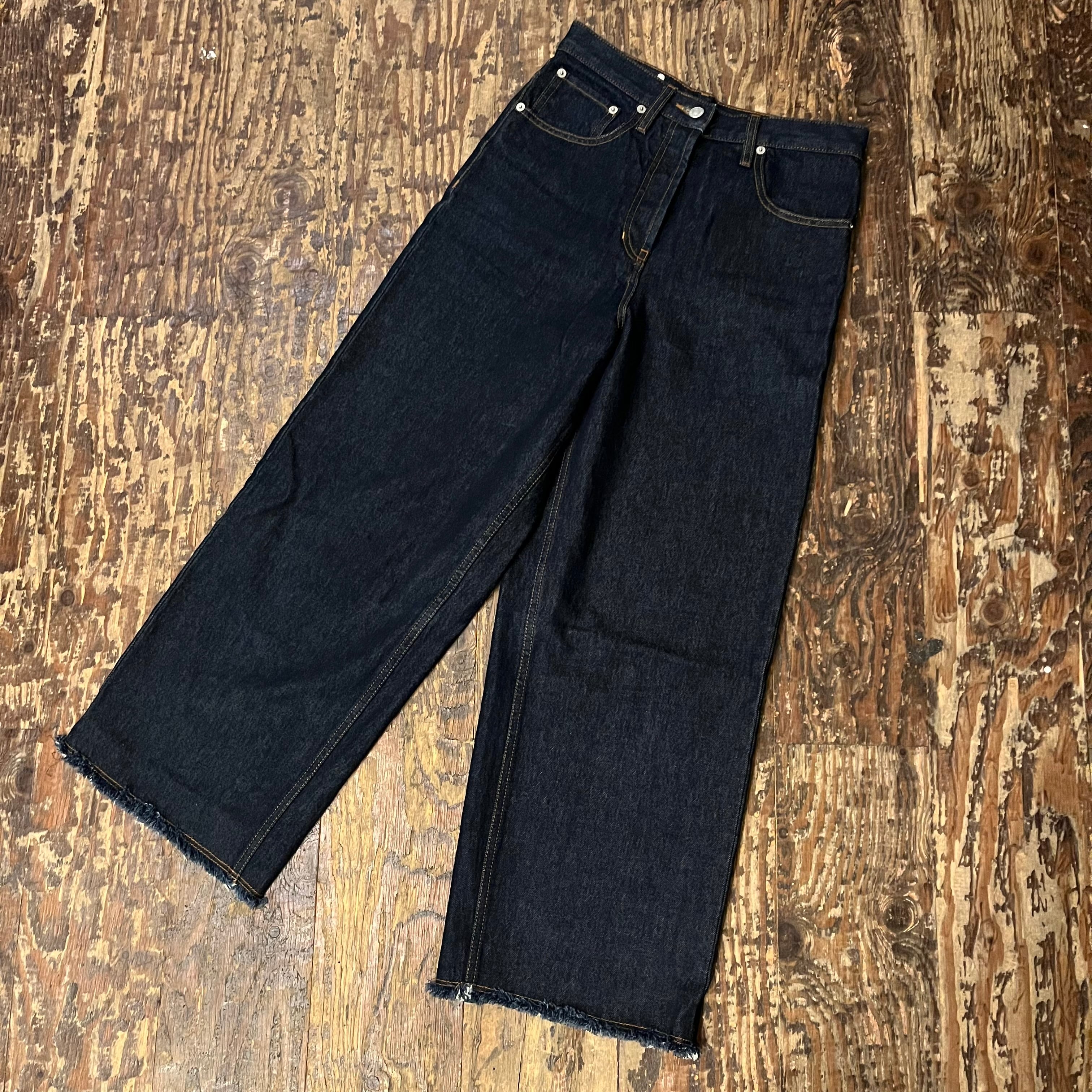 DRIES VAN NOTEN ドリスヴァンノッテン ワイドデニムパンツ DRIES VAN NOTEN ドリスヴァンノッテン ワイドデニムパンツ