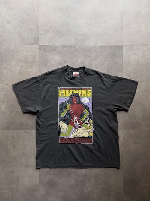 MELVINS MASTERS OF ROCK メルヴィンズ Tシャツ XL チャコールグレー ONEITA