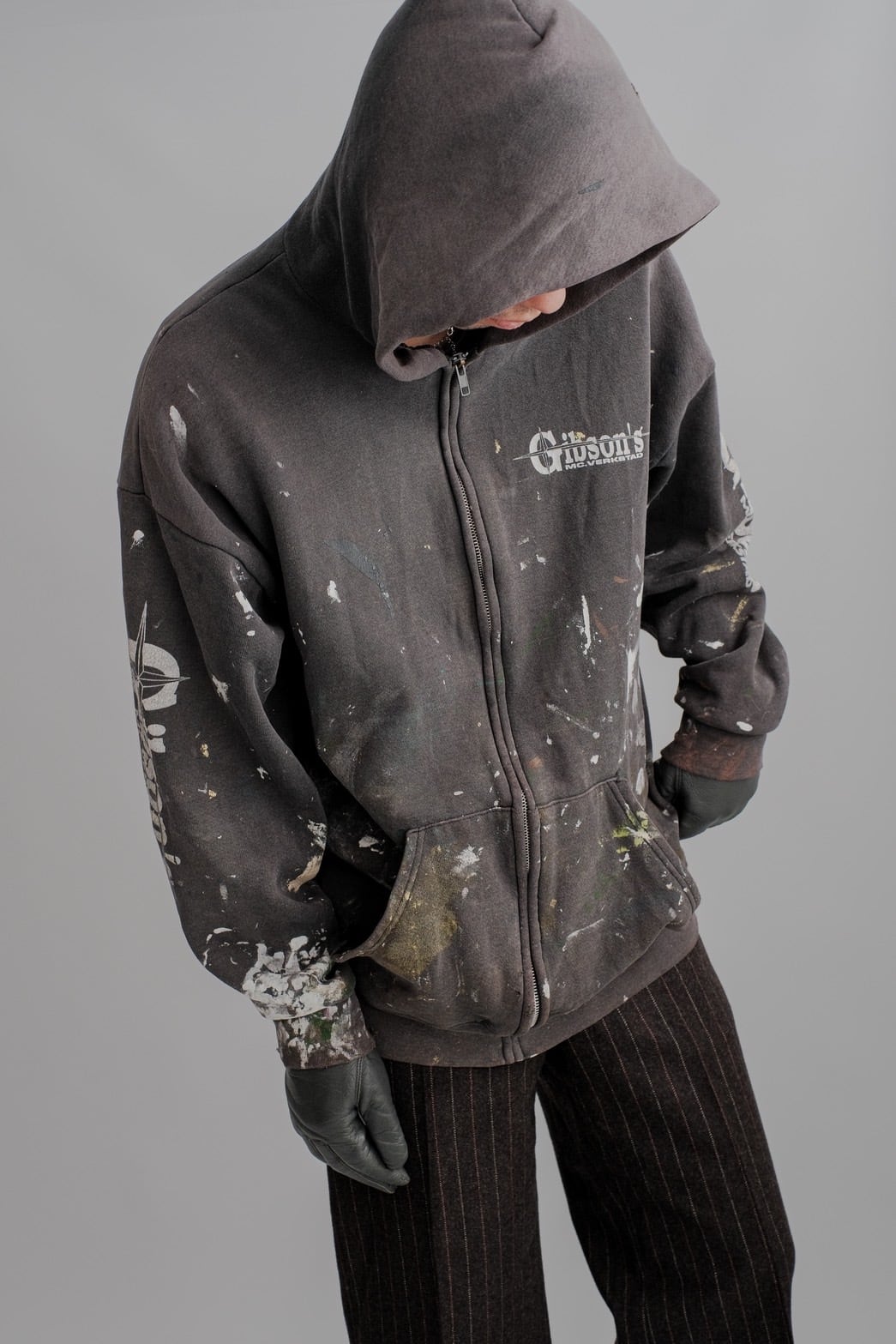 1990s Lee painting zipup parka